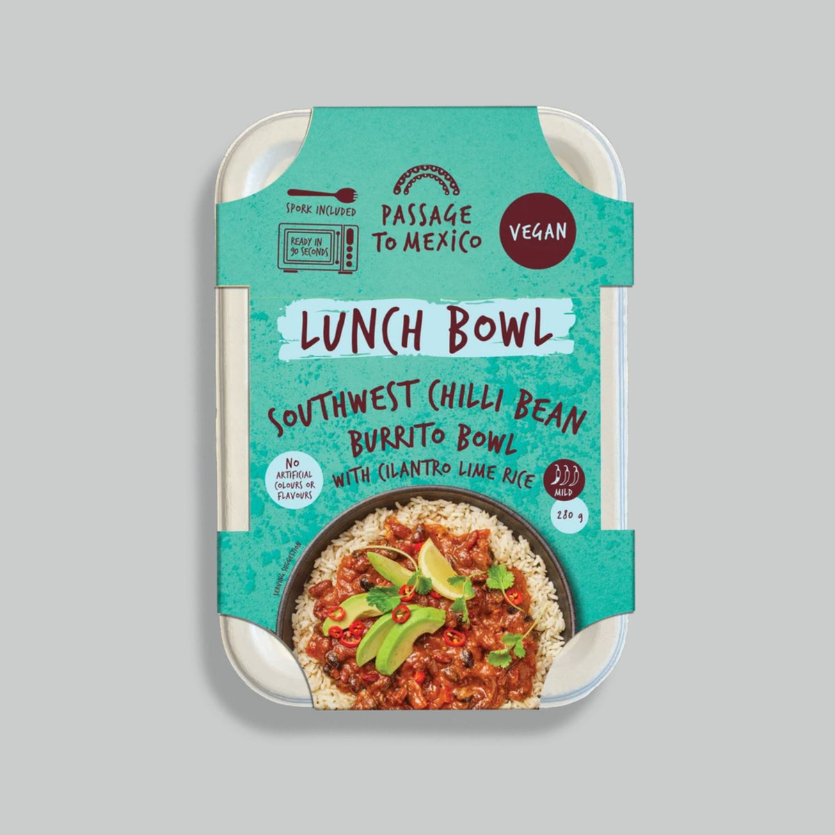 Passage to Mexico Vegan Lunch Bowl Meals, 6 x 280g