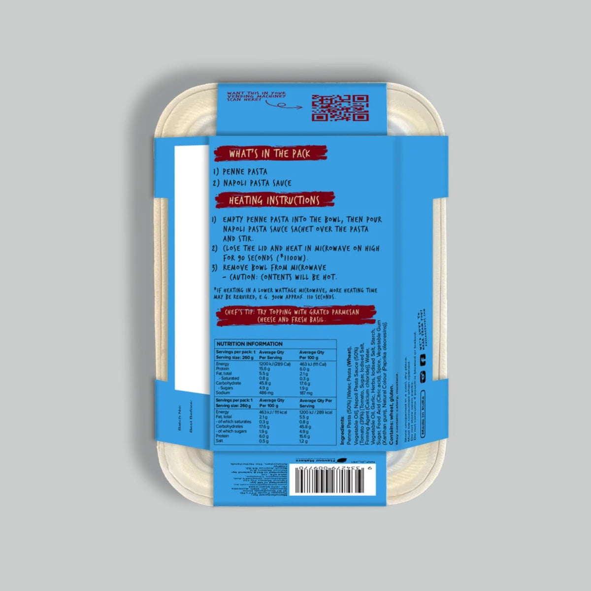 Passage to Italy Vegetarian Lunch Bowl Meals, 6 x 280g