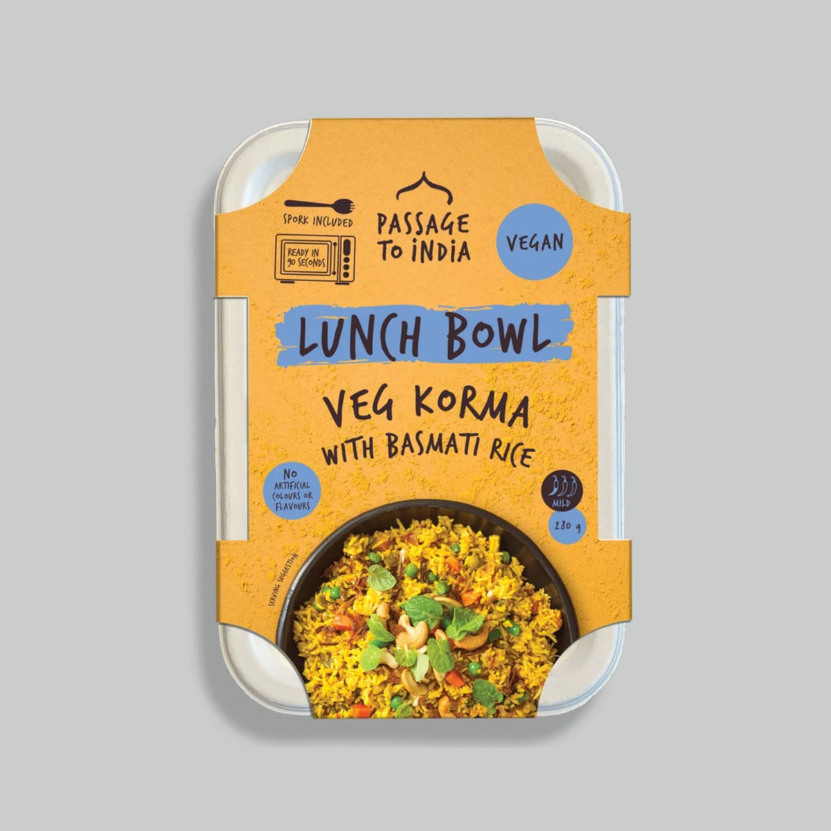 Passage to India Vegan Lunch Bowl Meals, 6 x 280g