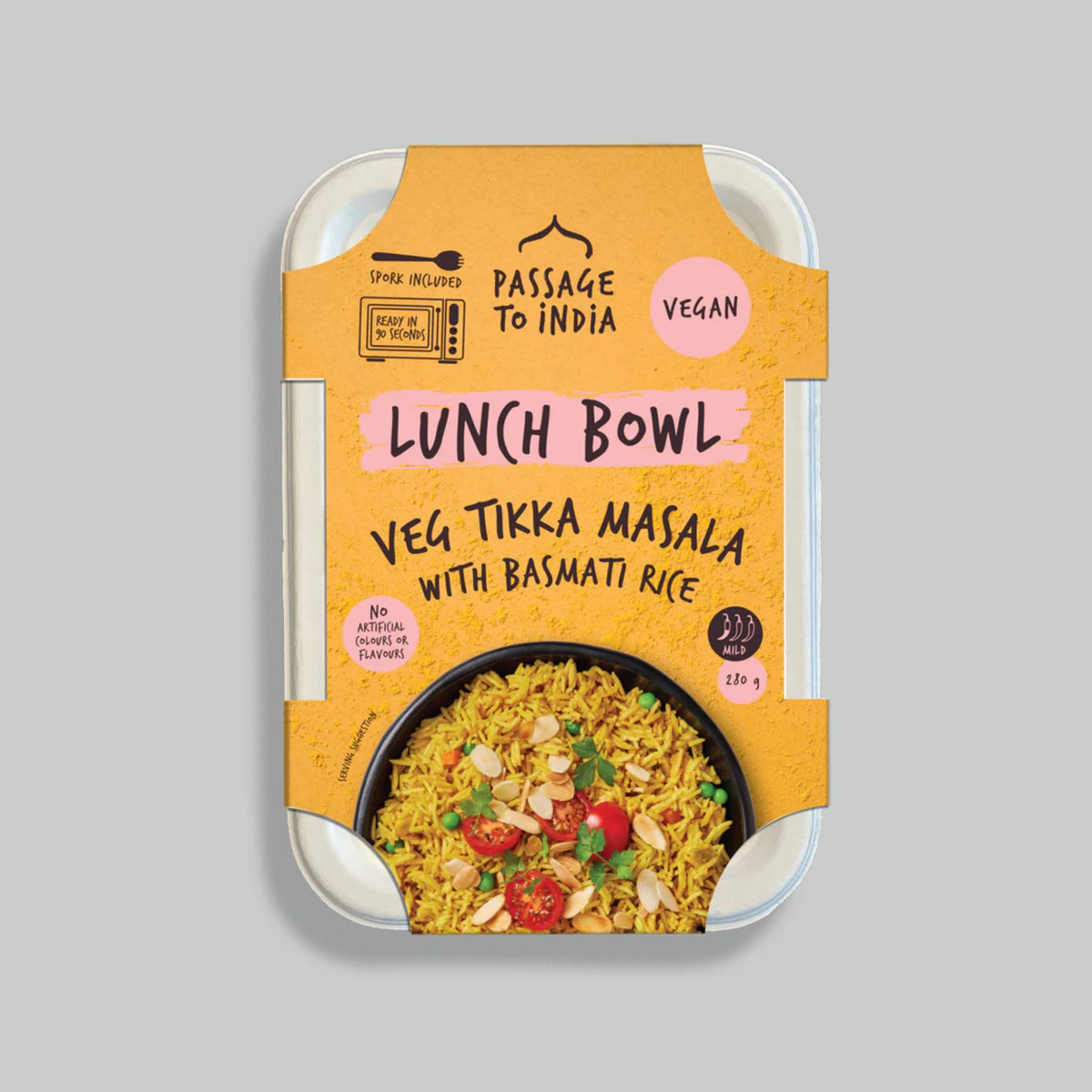 Passage to India Vegan Lunch Bowl Meals, 6 x 280g