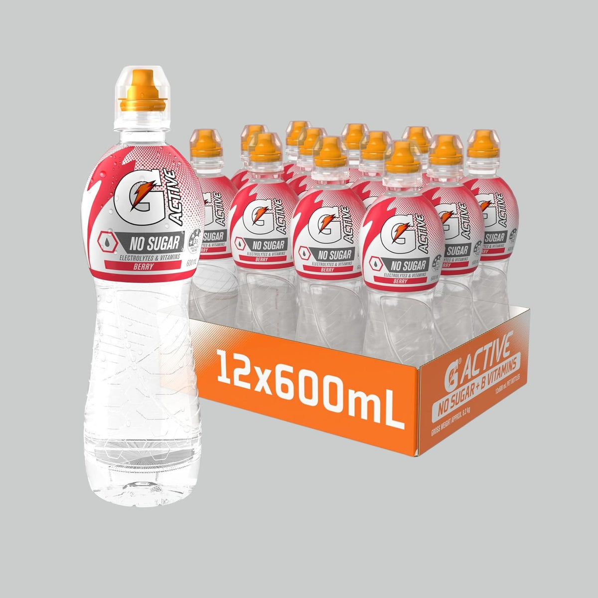 Gatorade G-Active No Sugar, 12 x 600ml