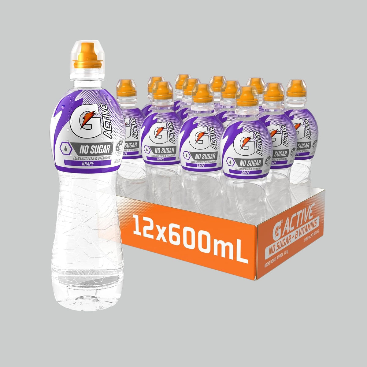 Gatorade G-Active No Sugar, 12 x 600ml