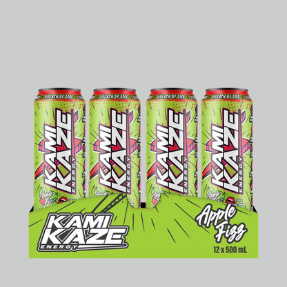 Kamikaze Energy Drink Range, 12x500ml, 160mg Caffeine
