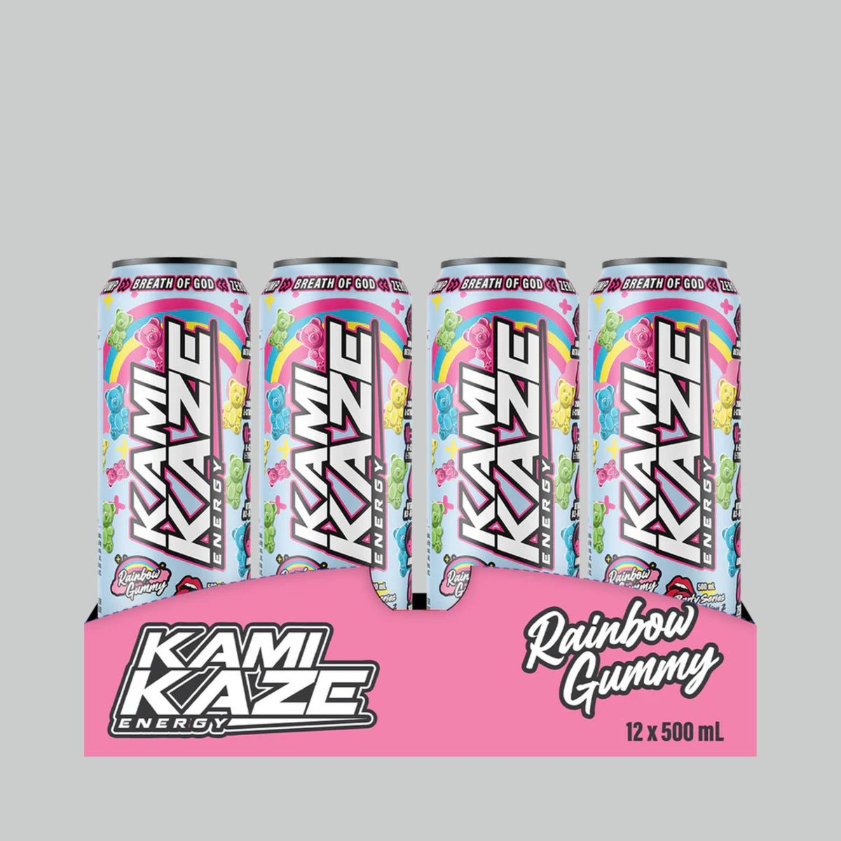 Kamikaze Energy Drink Range, 12x500ml, 160mg Caffeine