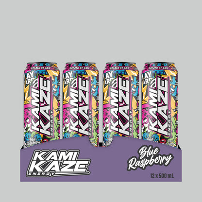 Kamikaze Energy Drink Range, 12x500ml, 160mg Caffeine