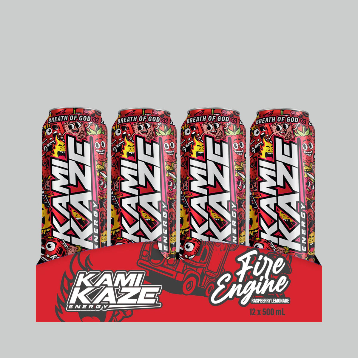 Kamikaze Energy Drink Range, 12x500ml, 160mg Caffeine