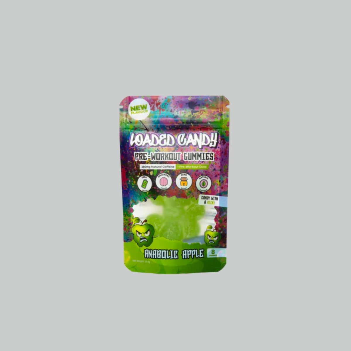 Loaded Candy Preworkout Gummies, Single Serve