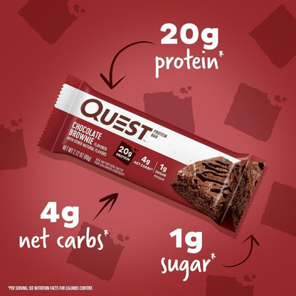 Quest Protein Bar, High Protein, Low Carb, Keto Friendly, 60g, 12 Count