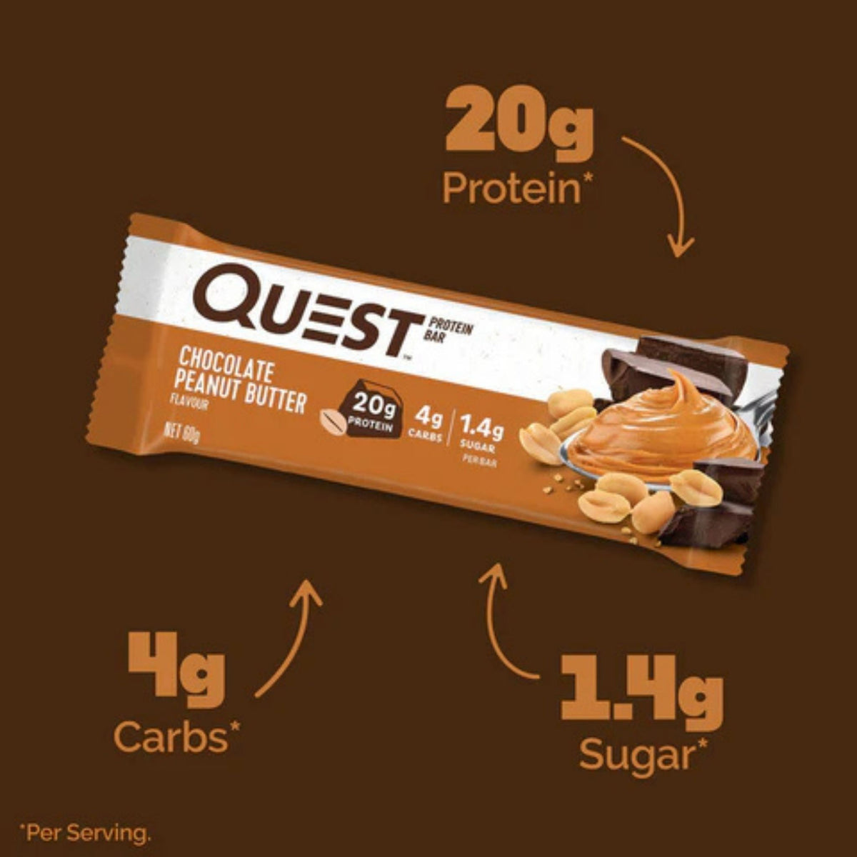 Quest Protein Bar, High Protein, Low Carb, Keto Friendly, 60g, 12 Count