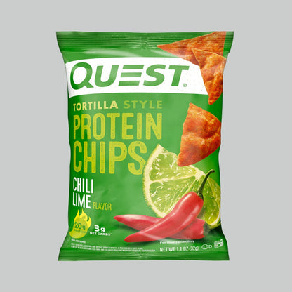 Quest Nutrition Tortilla Style Protein Chips, High Protein, Low Carb, Baked, 32g (Pack of 8)