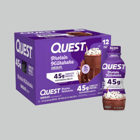 Quest Nutrition Protein Shake, 45g Protein, 2g Sugar, 4g Net Carbs, Ready to Drink, Gluten Free, 12 Count
