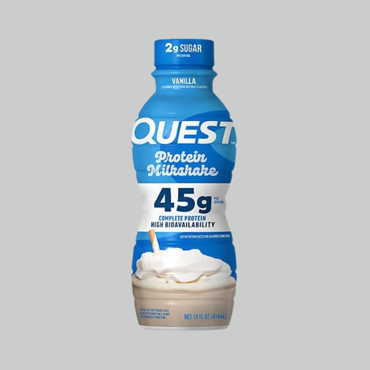 Quest Nutrition Protein Shake, 45g Protein, 2g Sugar, 4g Net Carbs, Ready to Drink, Gluten Free, 12 Count