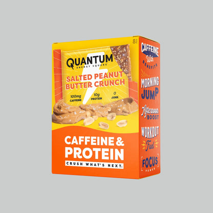 Quantum Energy Square, 100mg Caffeine, 10g Protein, 8 x 48g