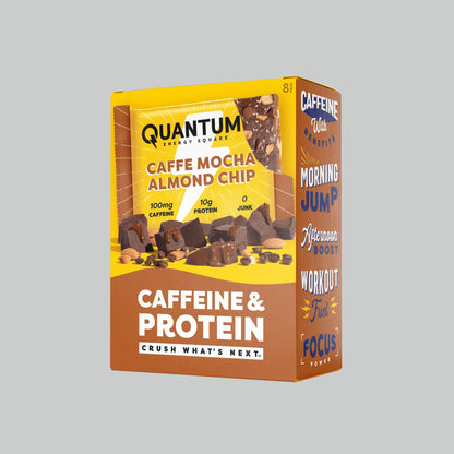 Quantum Energy Square, 100mg Caffeine, 10g Protein, 8 x 48g
