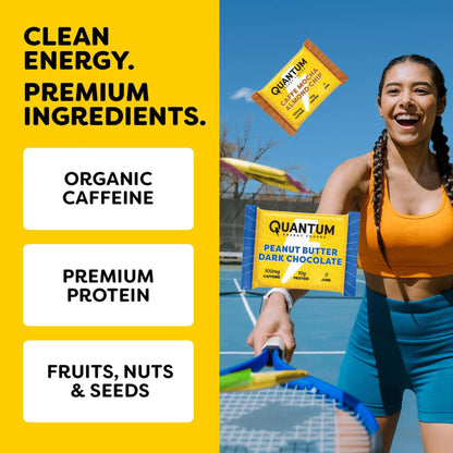 Quantum Energy Square, 100mg Caffeine, 10g Protein, 8 x 48g